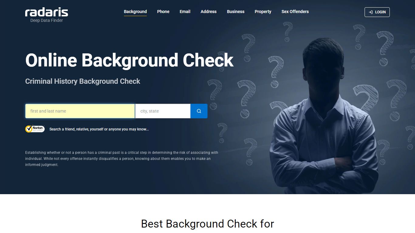 Online Background Check - Criminal History Background Check | Radaris